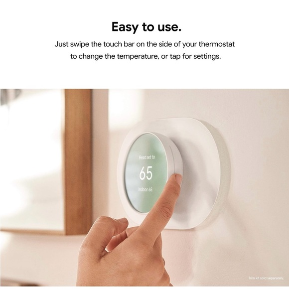 Google Nest Thermostat - Smart Thermostat for Home-Charcoal- Brand New! - Picture 4 of 12